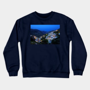 Koronos village, Naxos island Crewneck Sweatshirt